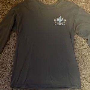 Gray Ron Jon Long Sleeve Tee